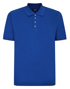 Bigdude Poloshirt mit Druckknopfverschluss, Königsblau